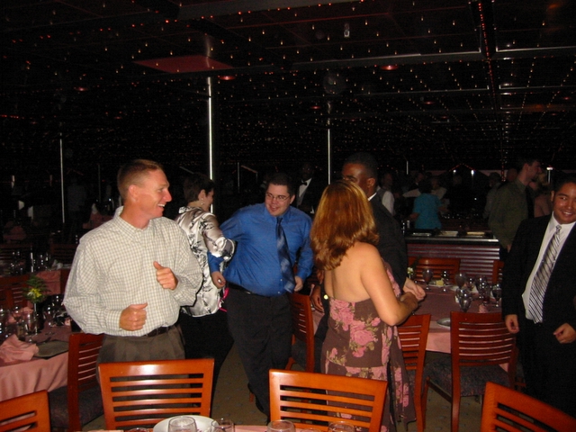 chicken dance at dinner